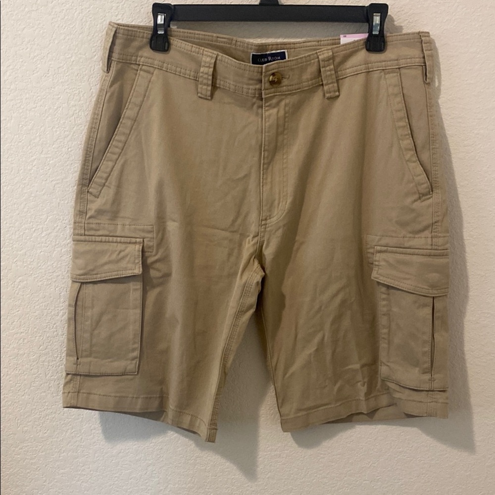 New Club Room Men's Stretch Cargo Shorts Size 32